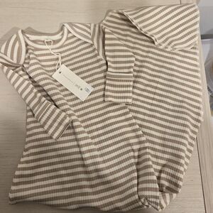 NWT Quincy Mae Knotted Stripped Gown